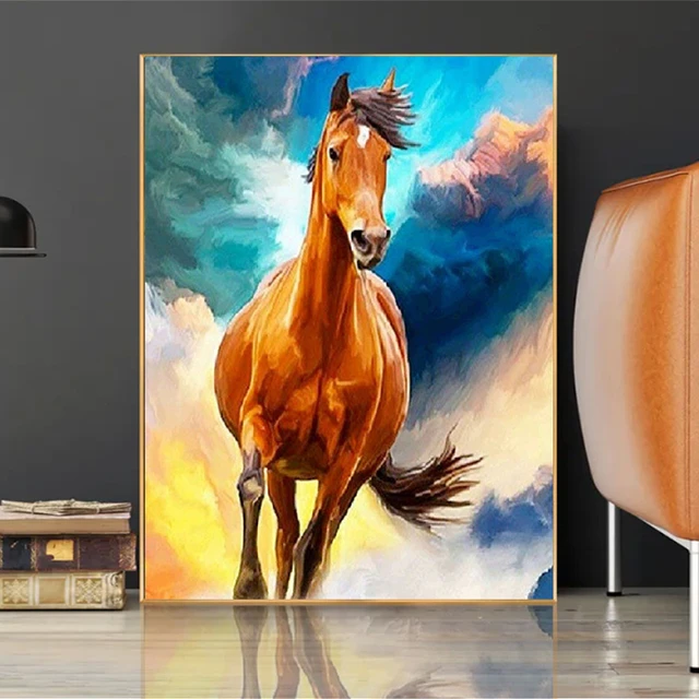 Diamond Painting Paintings Horses  Diamond Art Painting Horses - Diamond  Art - Aliexpress