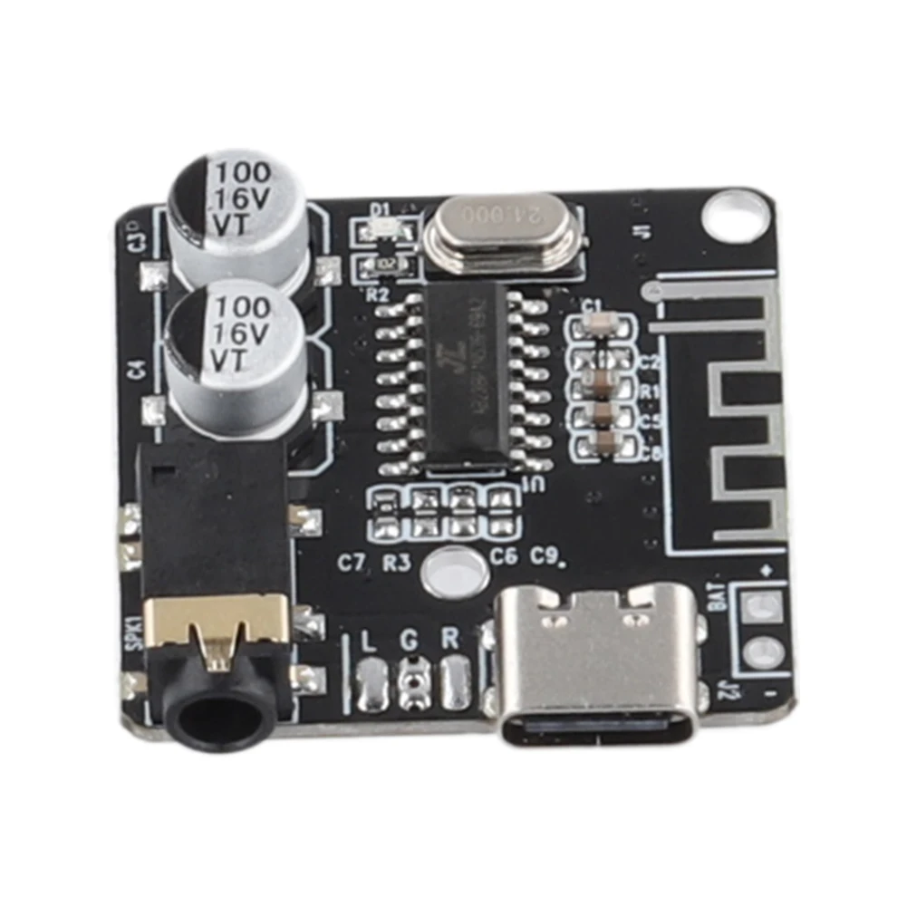 Audio Amplifier Board Audio Decoder Board Bluetooth-Compatible 5.0 3.7-5V Wireless Stereo Music Module MP3 Decoding Player Board for DIY