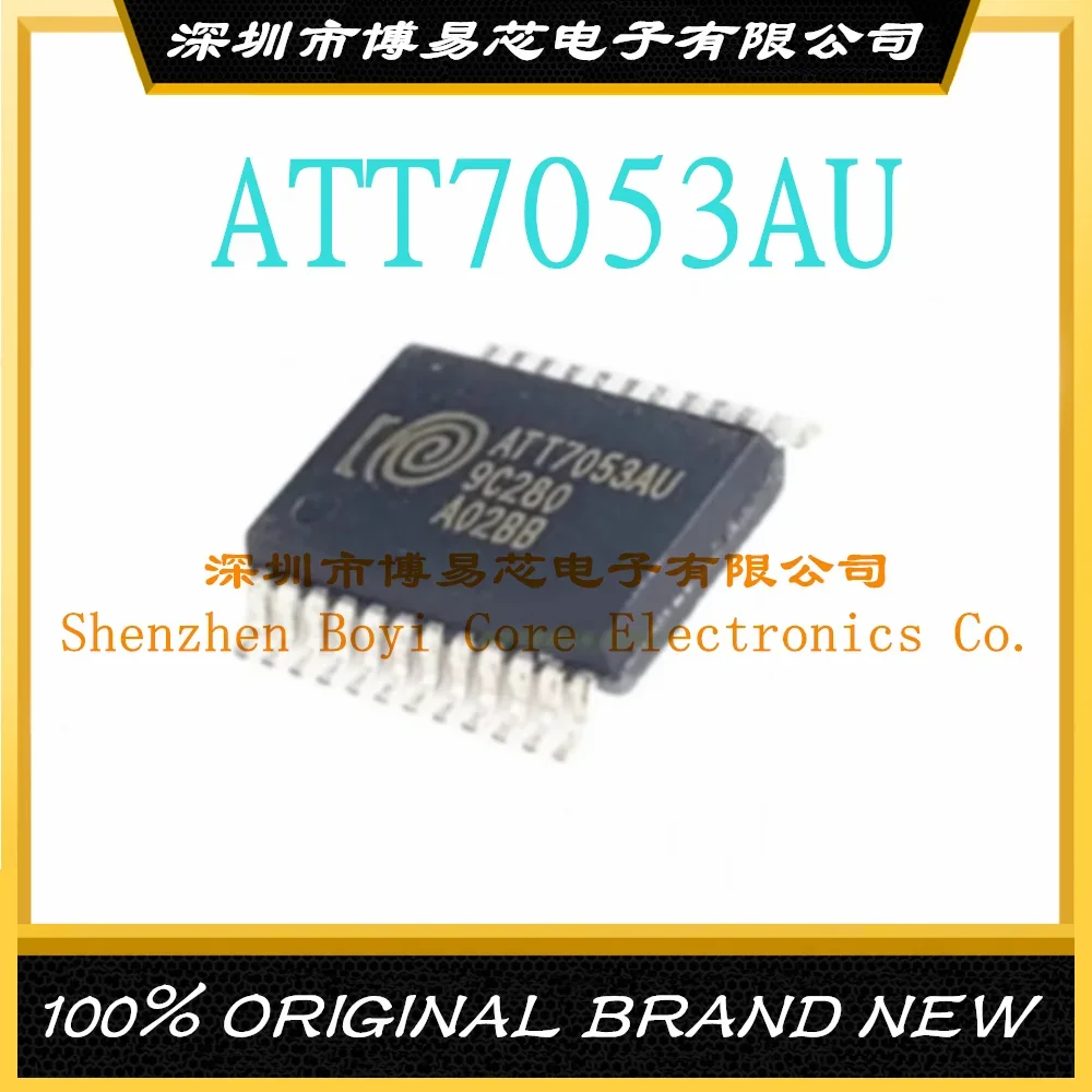 ATT7053AU SMD SSOP24 new original single-phase multi-function metering chip IC 5pcs lot 100% new original si4735 d60 gu si4735d60gu ssop24 spot