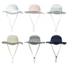 0-8T Large Brim Summer Sun Hat Children Kids Bucket Hat for Girls Seaside Accessories Travel Beach Sunhat Children Fisherman Cap 3