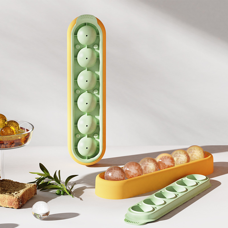 Zackoo Ice Cube Tray Food Grade Silicone Ice Grid Mold Household with Lid   Candy Bar Kitchen Gadgets in Summer