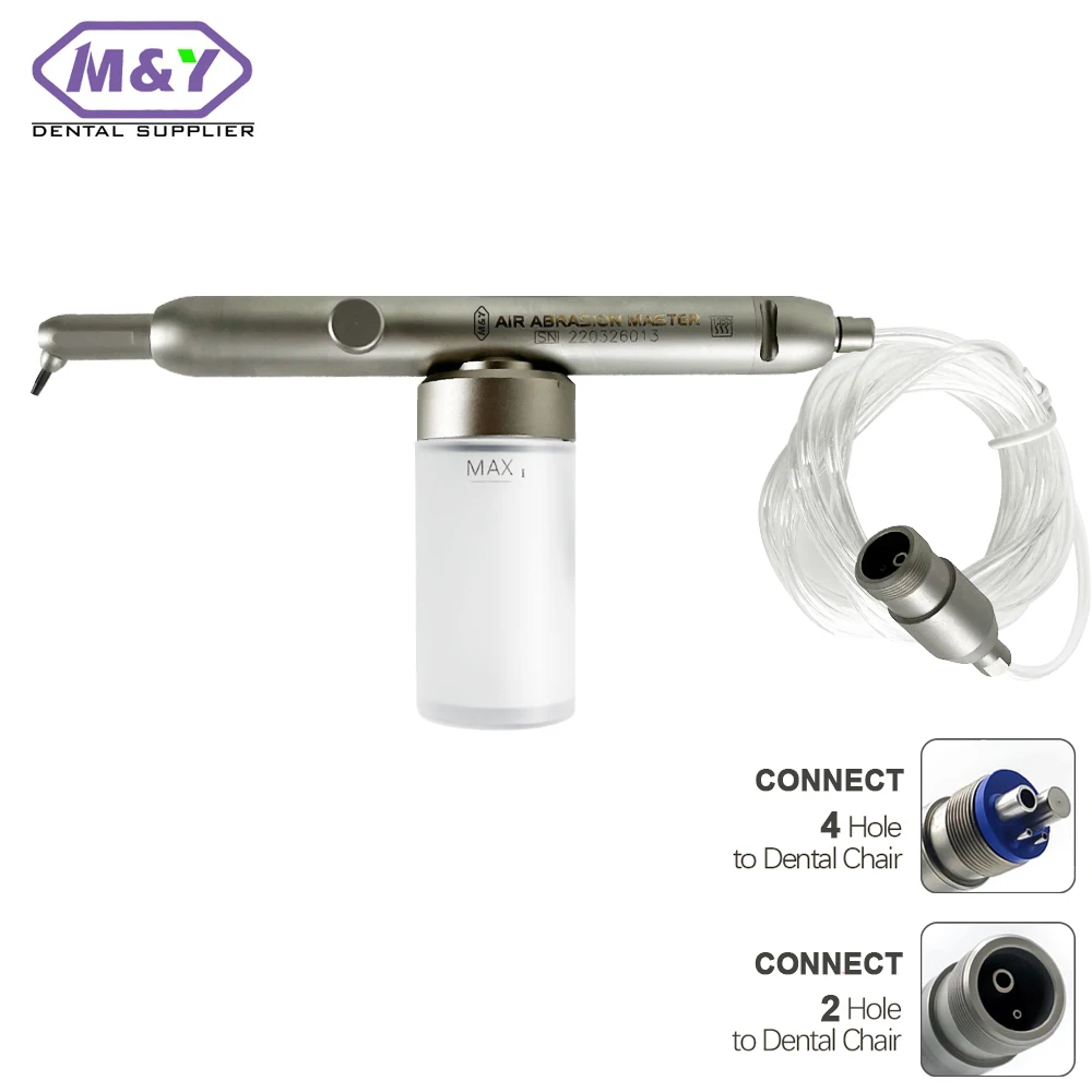 Pistola de chorro de arena de óxido de aluminio Dental, microblaster de interfaz, pulidor de abrasión de aire, herramientas de Odontología de 2/4 orificios