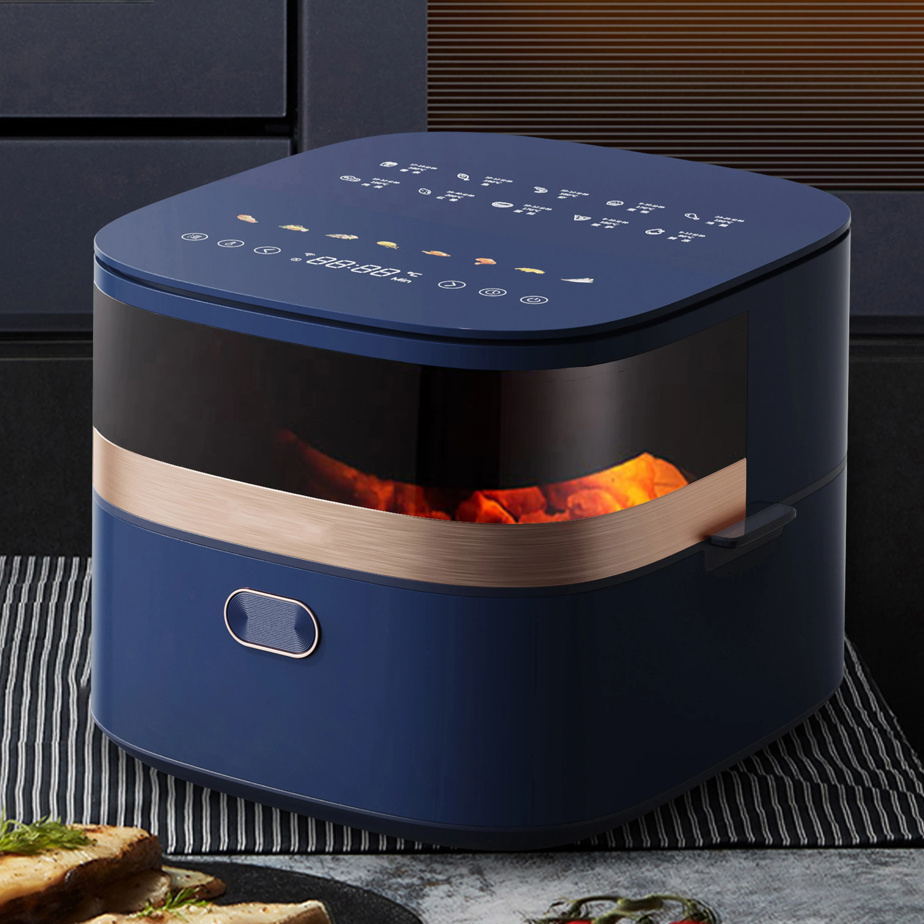 7l 8l air fryer colors owen private label 8litres plastic aluminum accessories air fryer for kitchen chicken 2