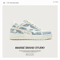 Breathable Denim Unisex Shoes Flat Heel Low Waist Rubber Sole Cement Ground Suitable Worn And Tear Resistant Fashionable Couples