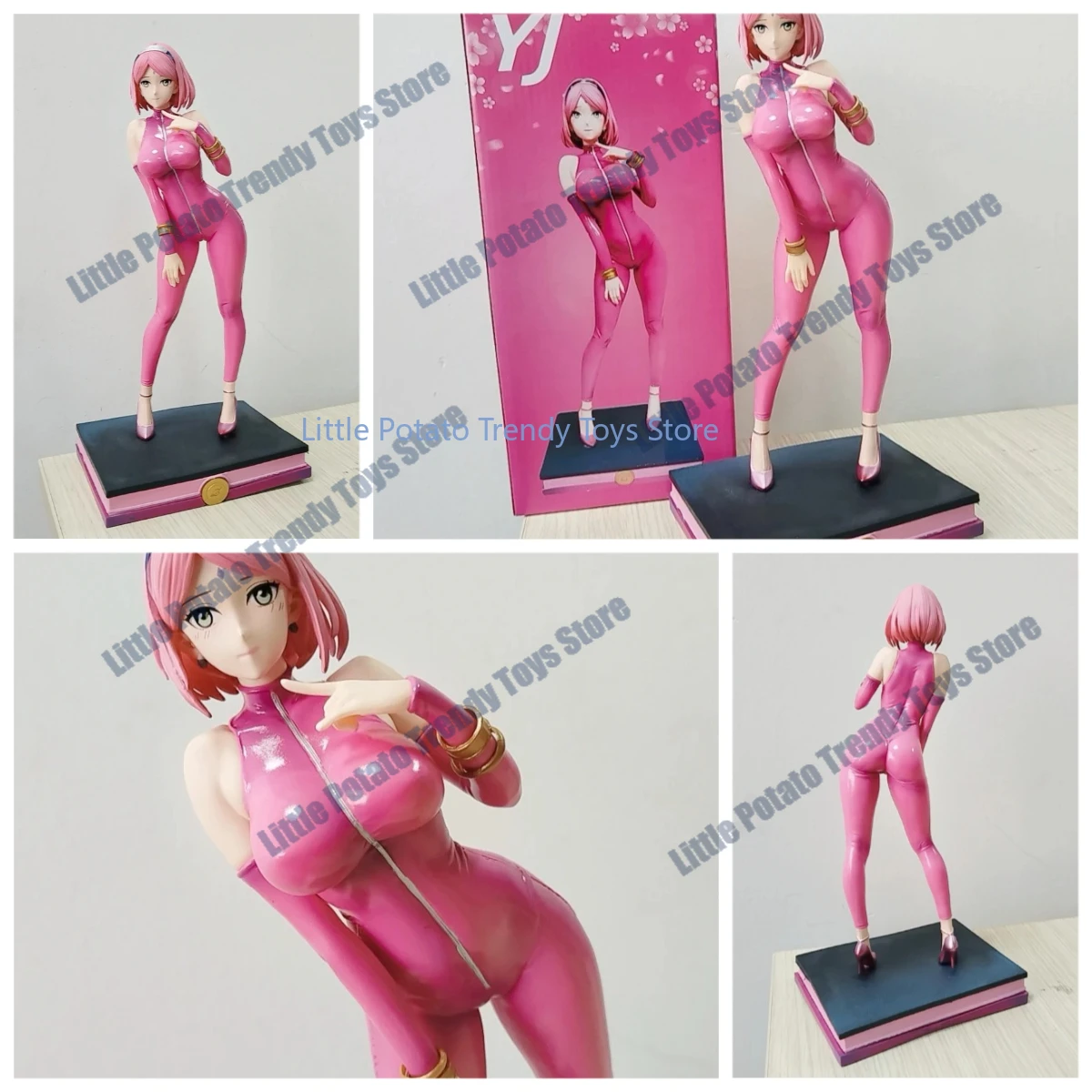 Grande Figurine Naruto Sakura Haruno 30cm - Tenue Rose Spéciale - PVC Qualité Collection