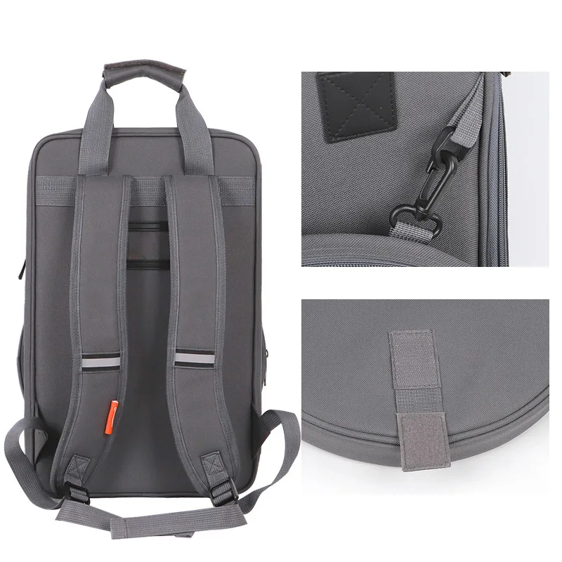 Portable Drum Pad Carry Storage Bag Holder for 10inch Dumb Backpack Percussion Accessories