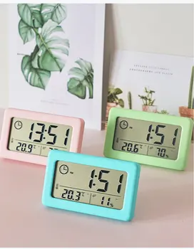 Mini Digital Alarm Clock with Temp & Humidity 22