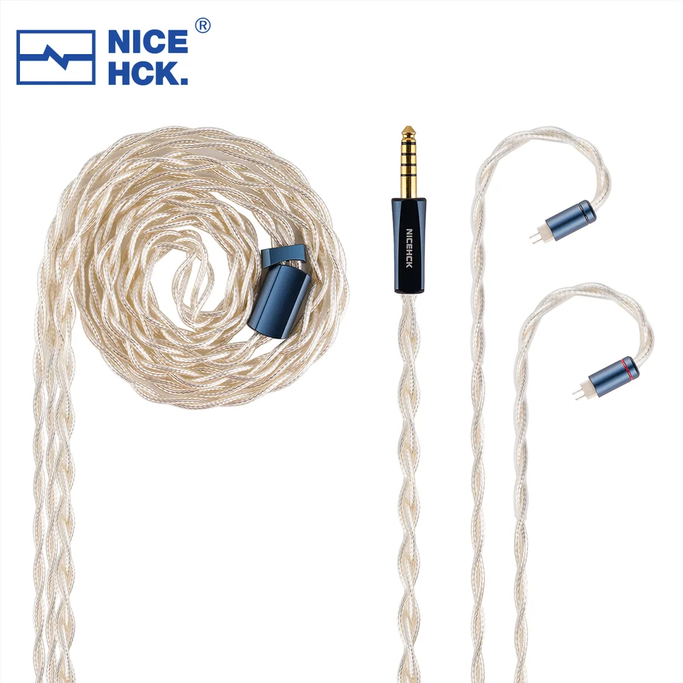 NICEHCK AuKing2 HiFiイヤホンケーブル 7N金メッキOCC+銀メッキ NICEHCK AuKing2 HiFiイヤホンケーブル 7N金メッキOCC+銀メッキ