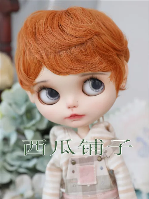 Blythe Little Doll Wig Short Hair Collection High Temperature Silk Hair Bjd Wig  Doll Accessories