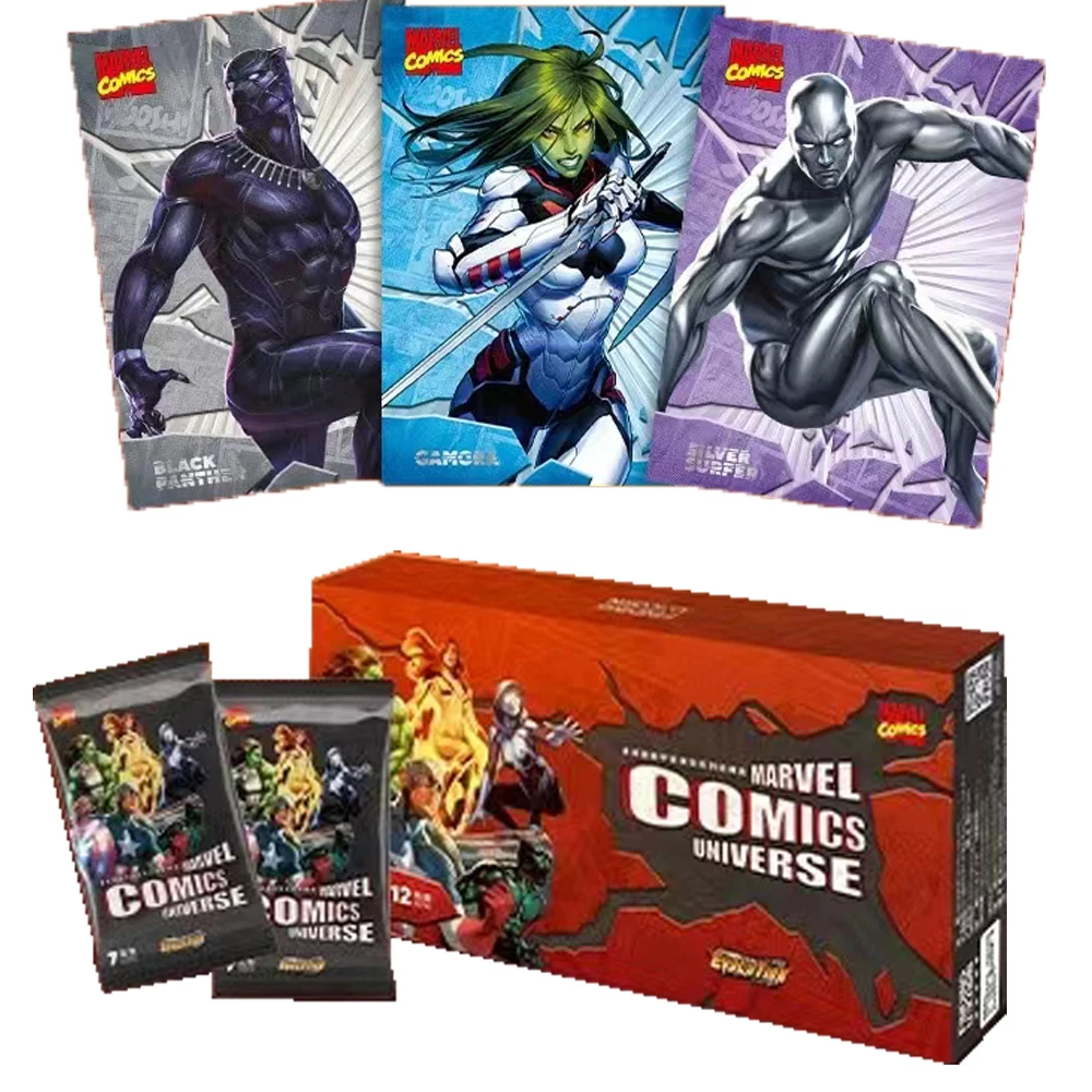 

New Marvel COMICS Collection Cards Classics Limited Edition Rainbow Hero Team-up Event Spider Man Iron Man Cards Boy Gifts Toys