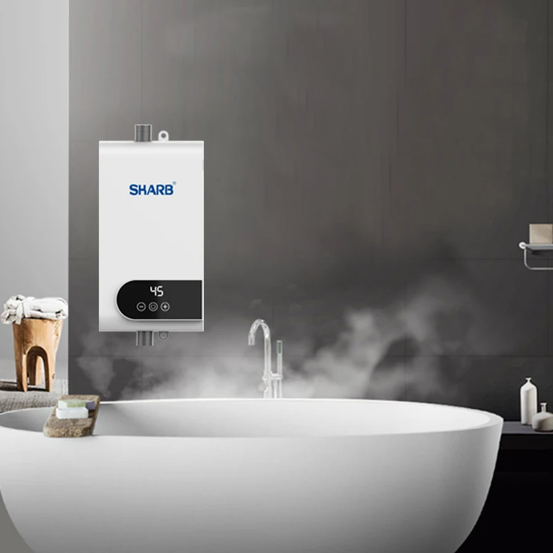 Instant Water Heater 220V 5500W Portable Electric Heaters for Bathroom Hot Water Shower and Home Kitchen Heating 6