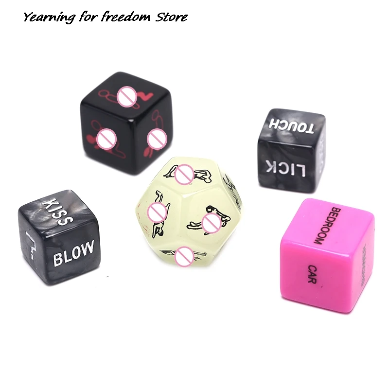 Sex Dice Fun Adult Love Sexy Posture Couple Lovers Game Toy 5pcs