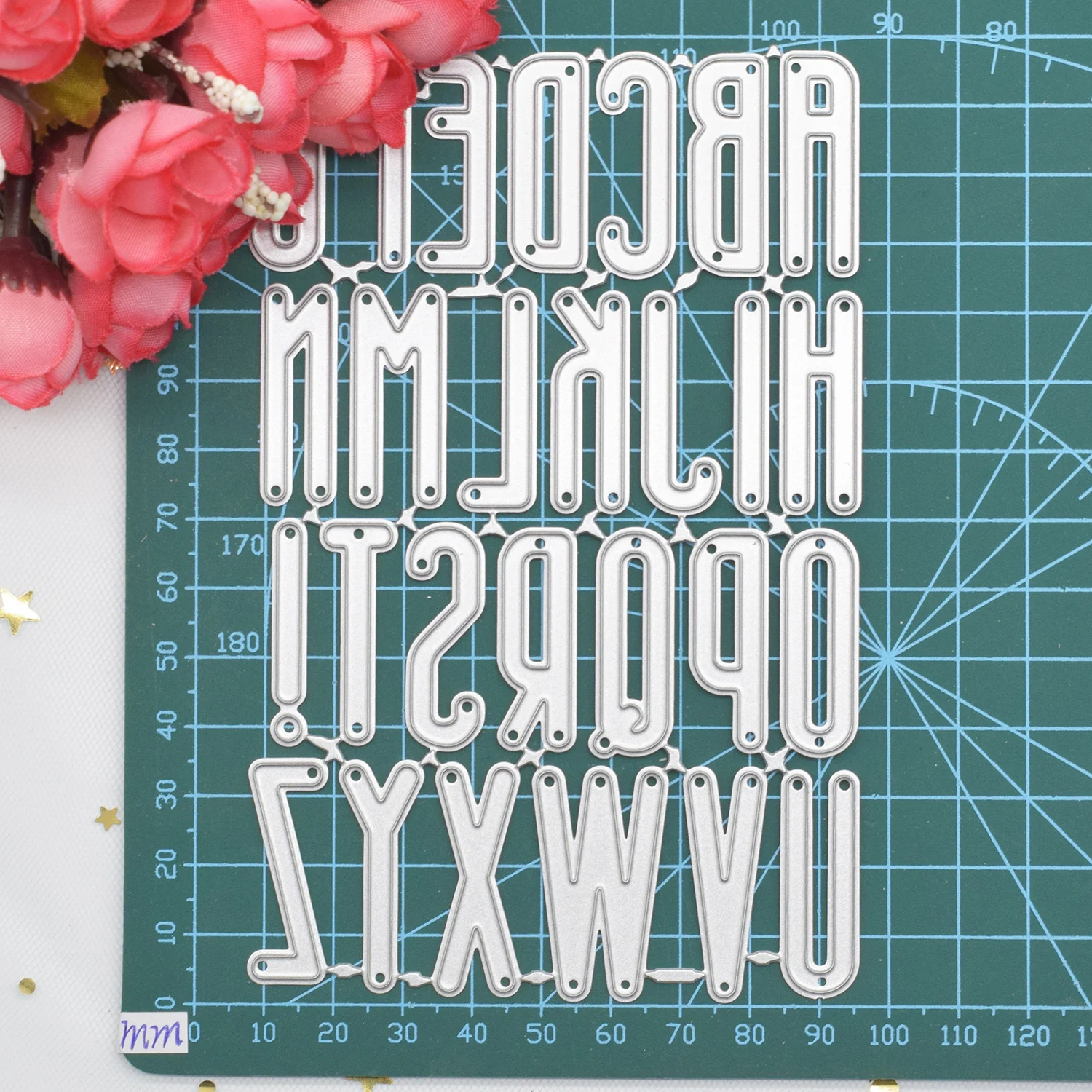 A から Z の文字切削ダイスレターメタルダイカット DIY スクラップ