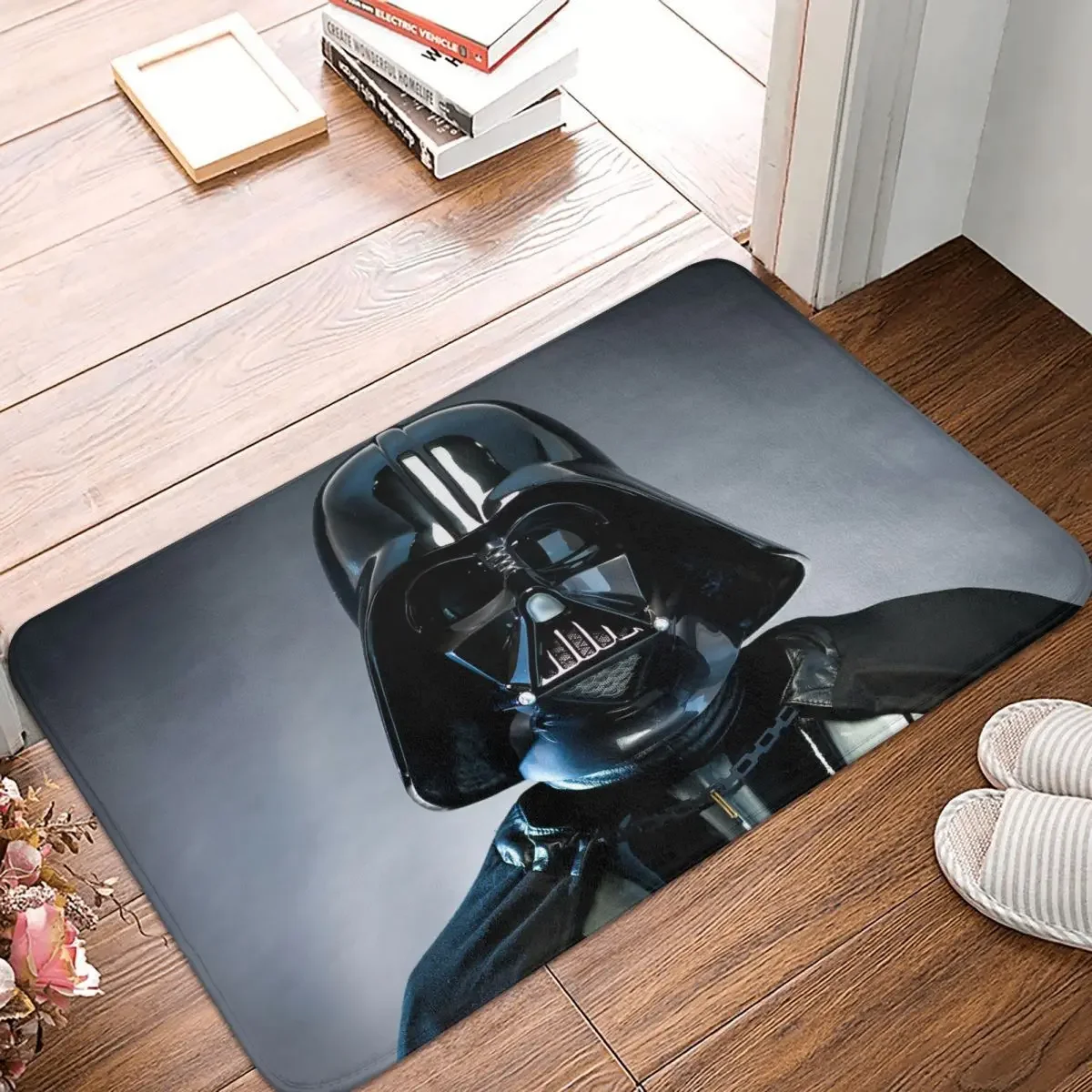 

Напольный коврик Darth Face, нескользящий коврик из полиэстера, моющийся, для входа, кухни, спальни, балкона, туалета