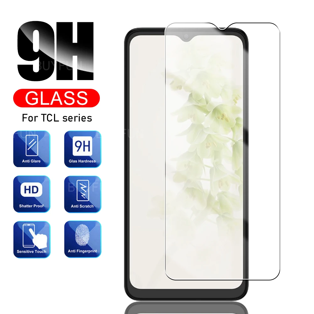 

HD Transparent Tempered Glass Protective Film For TCL 406 408 40 XE X XL SE NxtPaper 5G 4G 40X 40xl Ultra Thin Screen Protector