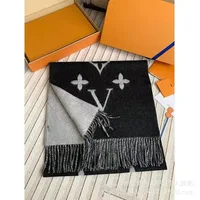 Spot retro classic black grey light milk tea cashmere scarf, women's internet famous shawl, wool warm scarf - Image 2