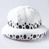 Anime Trafalgar Law Hat Cosplay Costumes Unisex White Spot Plush Cap Accessories Prop Collection Gift Halloween 4