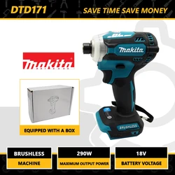 Makita DTD171 Brushless Impact Driver Rechargeable Screwdriver Drills Cordless Power Tools 18V BL Motor Bare Tool Unit 별렌치 세트