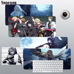 Anjos da morte alta qualidade mouse de borracha durável desktop mousepad para grande borda bloqueio velocidade versão jogo teclado almofada