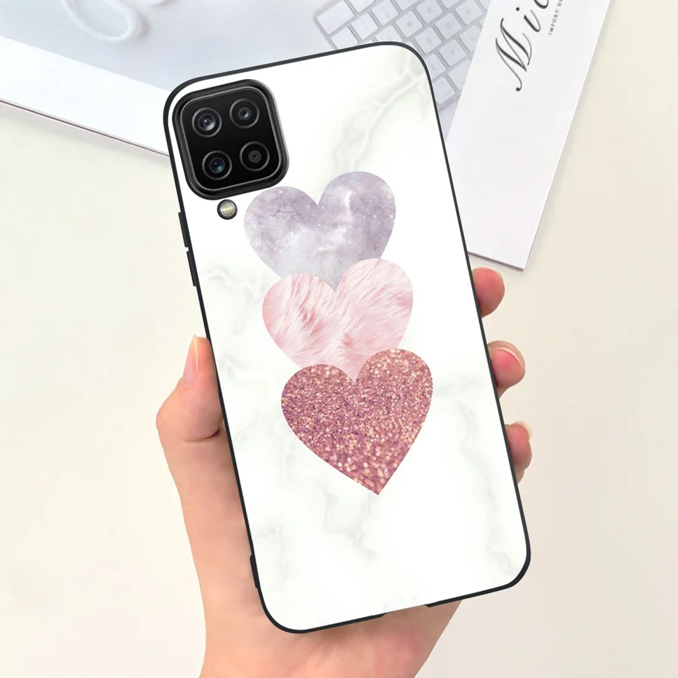 NEW Design For Samsung Galaxy A12 Case Silicone TPU Back Cover For Samsung A12 M12 F12 Galaxy M12 India  Funda Couqe Bumper