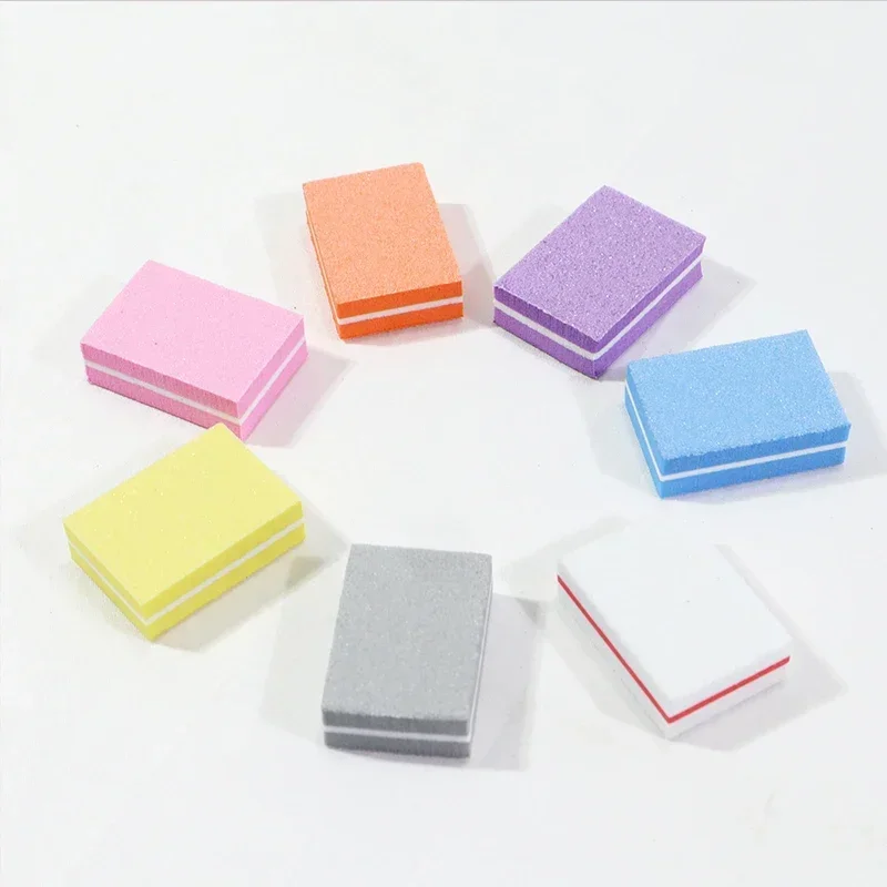 Nail File 10-100psc Mini Sanding Files Block Pedicure Care Nail Art Polish Manicure Pedicure Tools