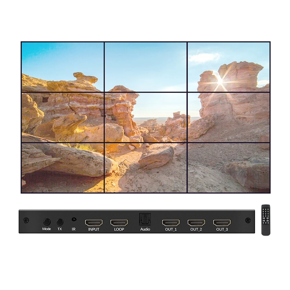 Ƽ  ũ μ ó, TV ö̽  , 4K, 3x3, 9 ũ, 3x4, 4x3, 4x4 TV  Ʈѷ μ