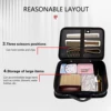 PU Leather Salon Scissors Bag  Large Capacity Storage Box Hard Hairdressing  Suitcase Beauty Multifunctional Tools 3