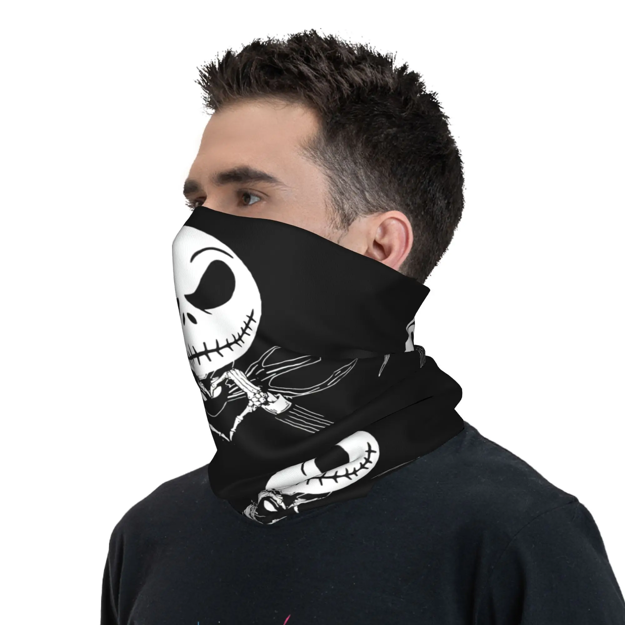 Nightmare Before Christmas Bandana Neck Gaiter UV Protection Face Scarf