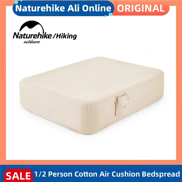 Naturehike Couvre-lit de camping à coussin d'air en coton Drap de lit  anti-poussière