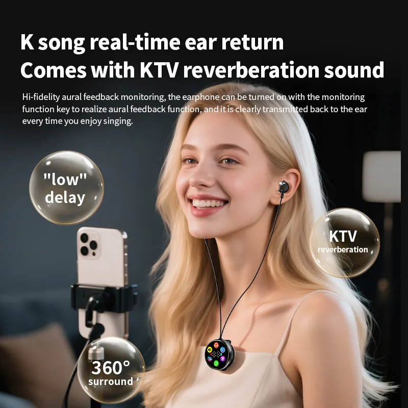 Wireless Car Bluetooth Headset Outdoor Sports Collar Clip Earphone Hands-free Bluetooth Headphones with LED Display Support TF