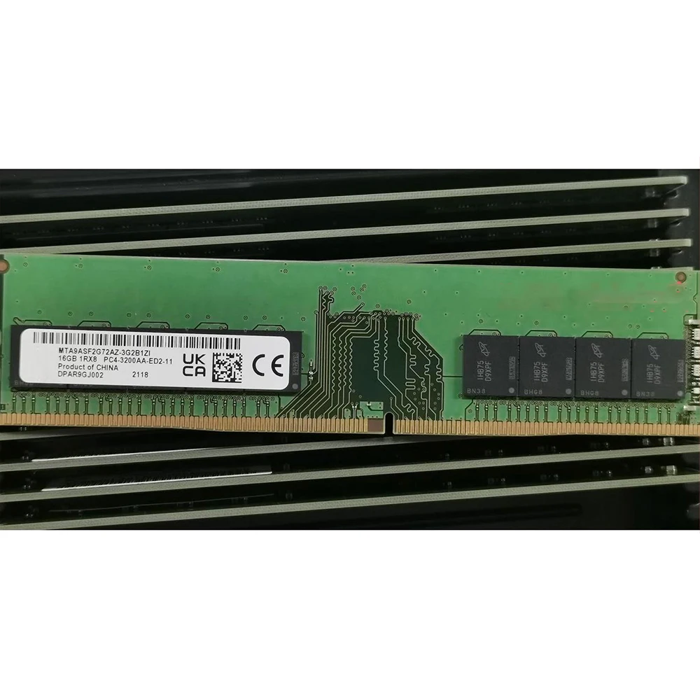 1PCS Server Memory For MT RAM 16G 16GB 1RX8 DDR4 3200 PC4-3200AA-R REG MTA9ASF2G72PZ-3G2B1 4 1PCS Server Memory For MT RAM 16G 16GB 1RX8 DDR4 3200 PC4-3200AA-R REG MTA9ASF2G72PZ-3G2B1 - Image 2