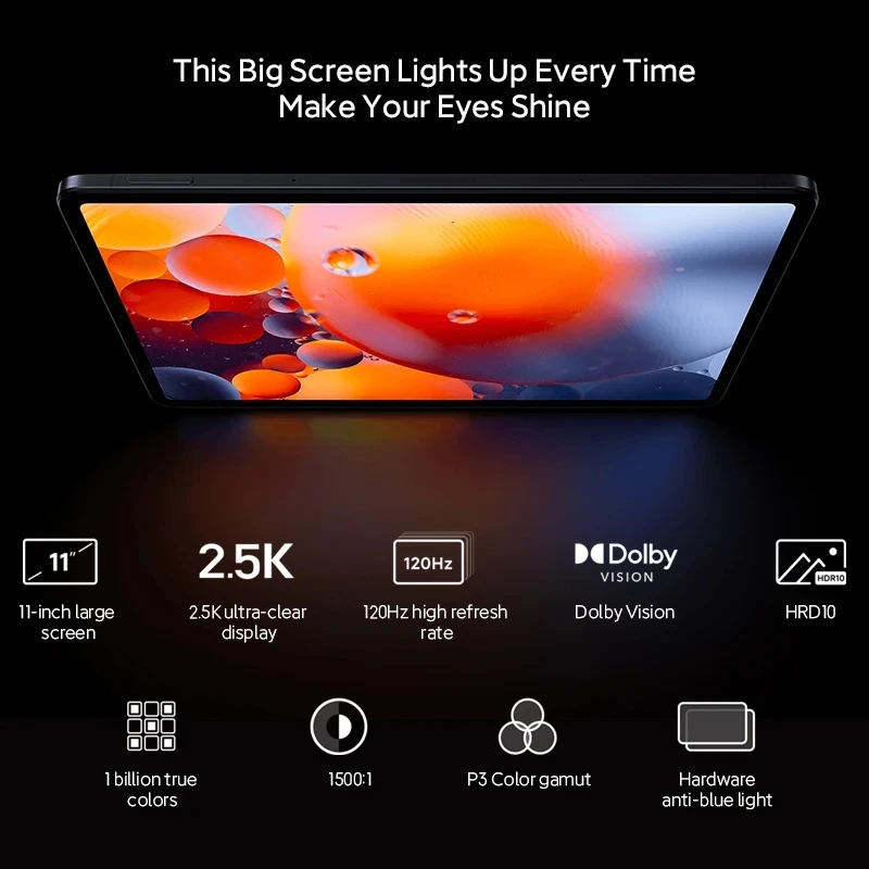 Xiaomi Mi Pad 6 PRO Global Rom Tablet Snapdragon 8+ 11 Inch 144Hz 2.8K  Display 8600mAh 67W Fast Charger Android 13 MIUI 14 2023