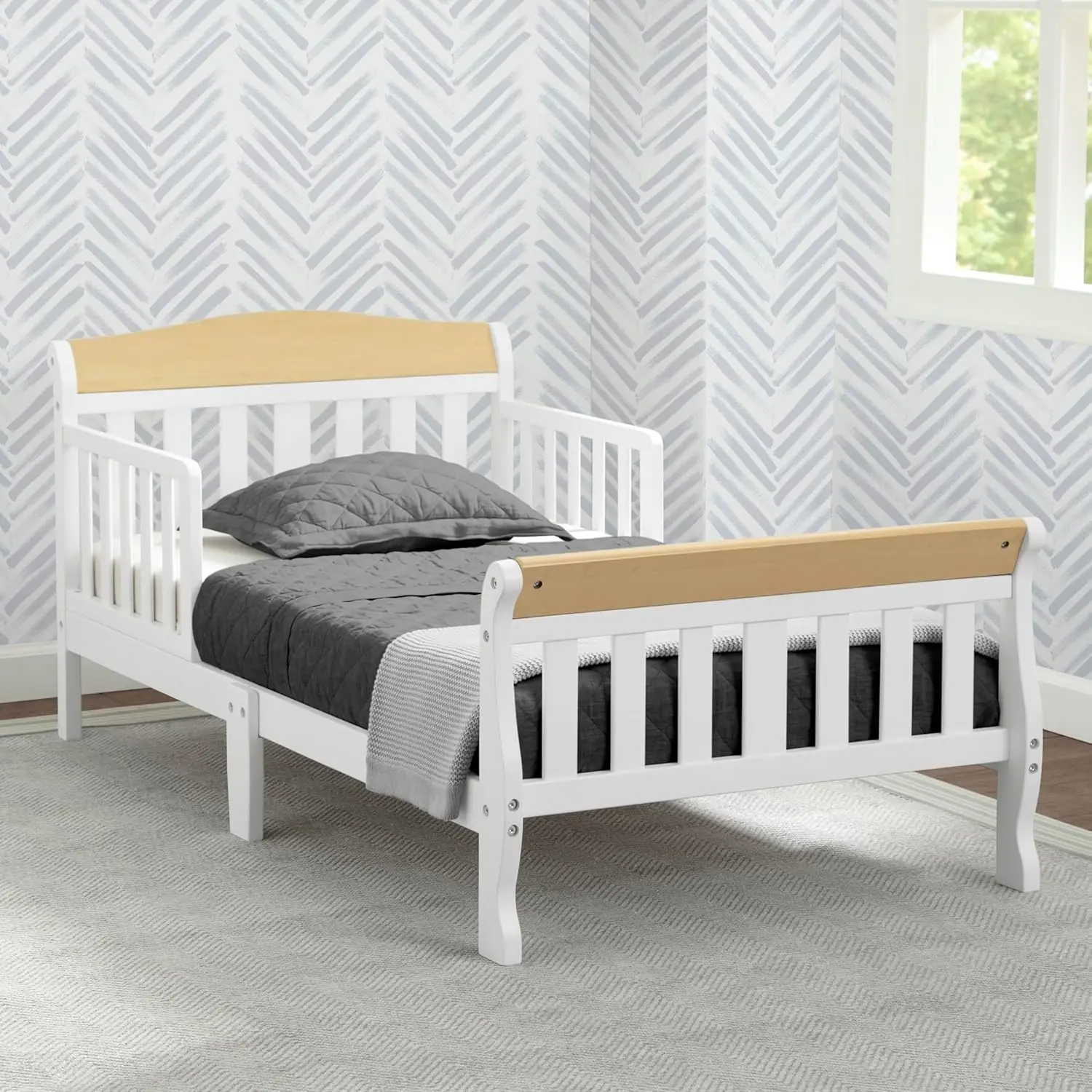 Canton Toddler Bed – Bianca White/Natural 3