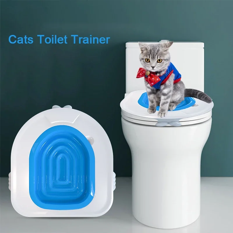Effective Cat Toilet Training Kit with Litter Box and Litter Mat Say Goodbye To Messy Floors Cat Training & Behaviour Aids