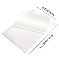 ESHANG 20Sheets Clear Cold Laminating Sheets, 8.3 x 11.7  Inches Adhesive A4 Size Pouches for Documents and Photos 2