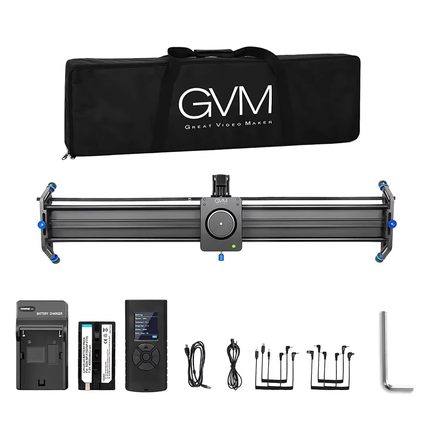GVM GT-J80D GT-J120D Professional Video Aluminum Alloy Motorized Camera Slider Track Dolly Video Stabilizer Rail for DSLR