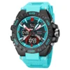 STRYVE Men's Watches 50M Waterproof Clock Alarm Reloj Hombre 8026 Dual Display Wristwatch Quartz Digital Clock Men 2
