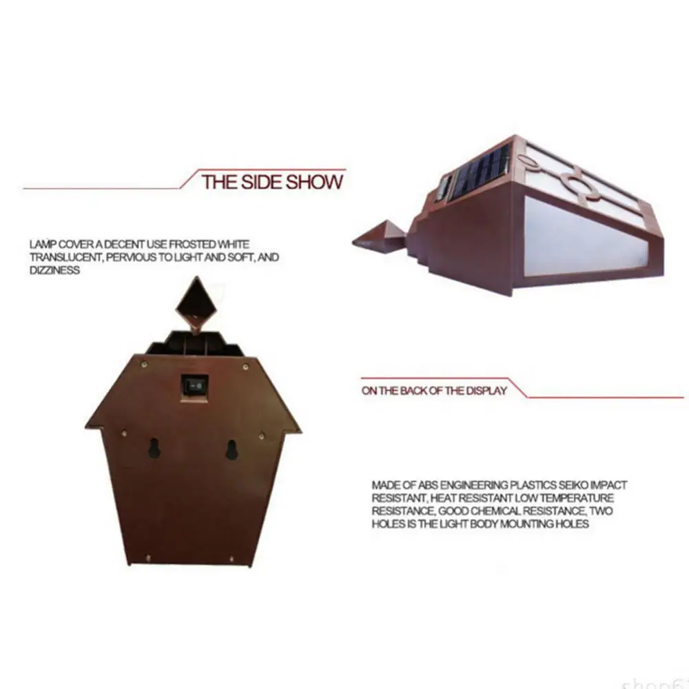 태양광 벽 램프 울타리 조명, 복도 통로 조경 조명, 야외 정원 안뜰 빌라 파티오 장식 램프, 태양광 울타리, 1  8 개