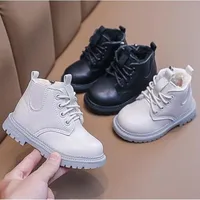 Kids Leather Chelsea Boots Waterproof Children Ankle Boots Fashion Toddler Snow Boots Casual Shoe 6