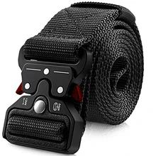  Genuine tactical belt quick release outdoor military belt soft real nylon sports accessories men and women black belt 