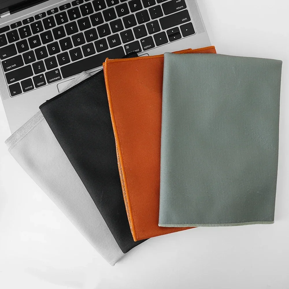 Camera Square Protective Wrap Anti-scratch Lens Wrapper Microfiber Storage Cloth Magic Self-Adhesive Cloth Camera Lens Cleaners 6