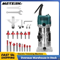Electric Trimmer Multifunctional Wood Milling Trimming Engraving Slotting Machine Versatile Woodworking Router Power Tool 800W 1