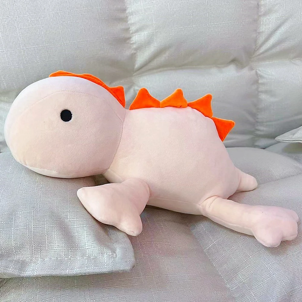 25-60CM New Styles Pink/Green Dinosaur Weighted Plush Toy Stuffed Dinosaur Cute Sleep Pillow Doll For Girls Kids Birthday Gift