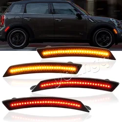 Set of 2 LED Amber Red Side Marker Lamps (4PCS a set)