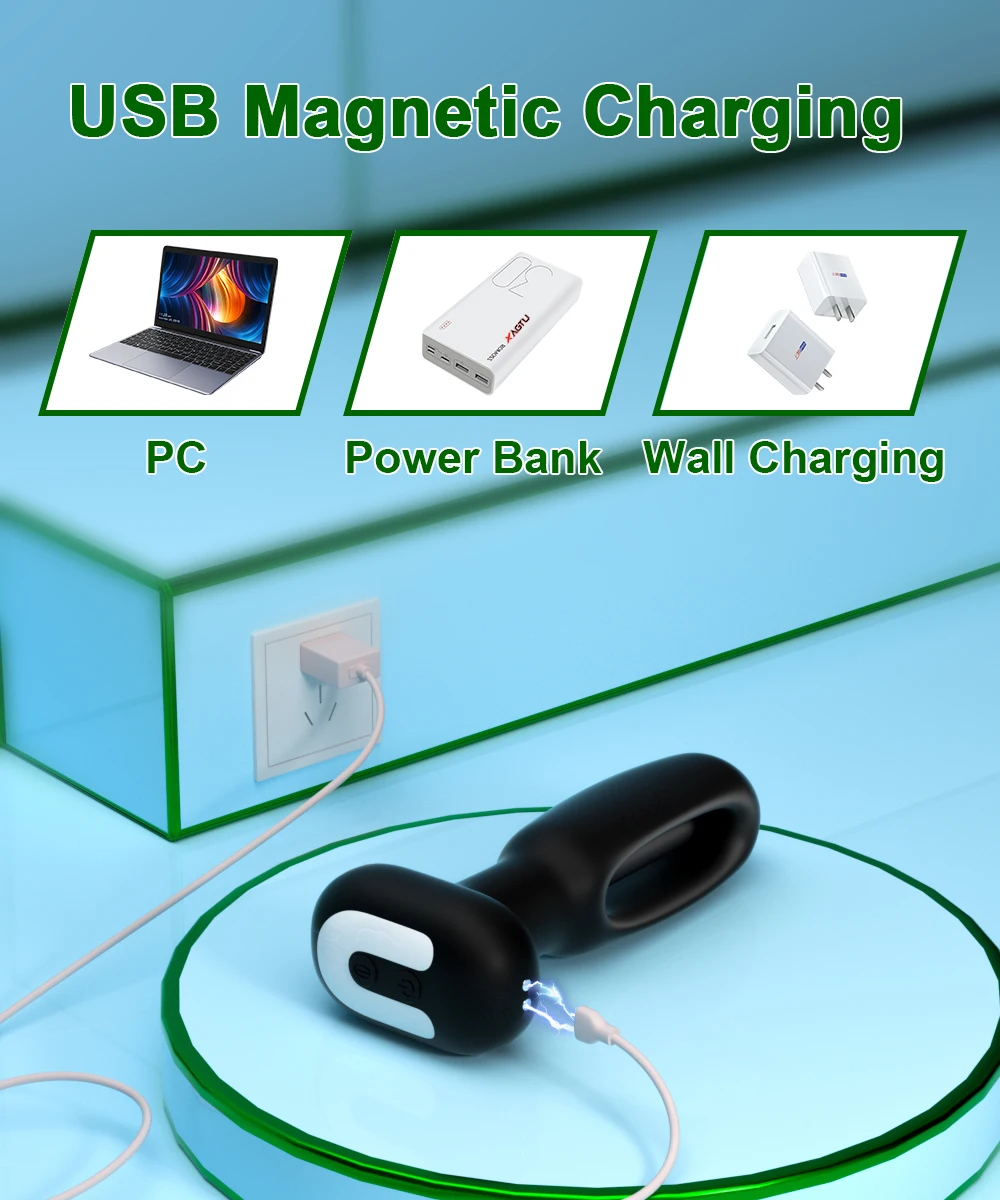 Masseur de prostate vibrant et plug anal connecté par application_voghion.com