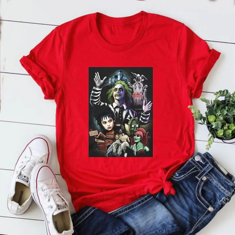 

Beetlejuice Beetlejuice Shirt Halloween Women Clothing Vintage Cute Halloween Tee Beetlejuice Tee Aesthetic Clothes