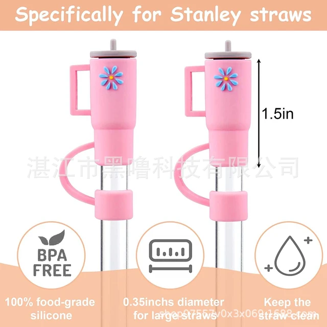 Silicone Mushroom Straw Cover Cap Kit Straw Topper Dust Plugs Set for  Stanley Tumbler Reusable Straw Lid J9T4 - AliExpress