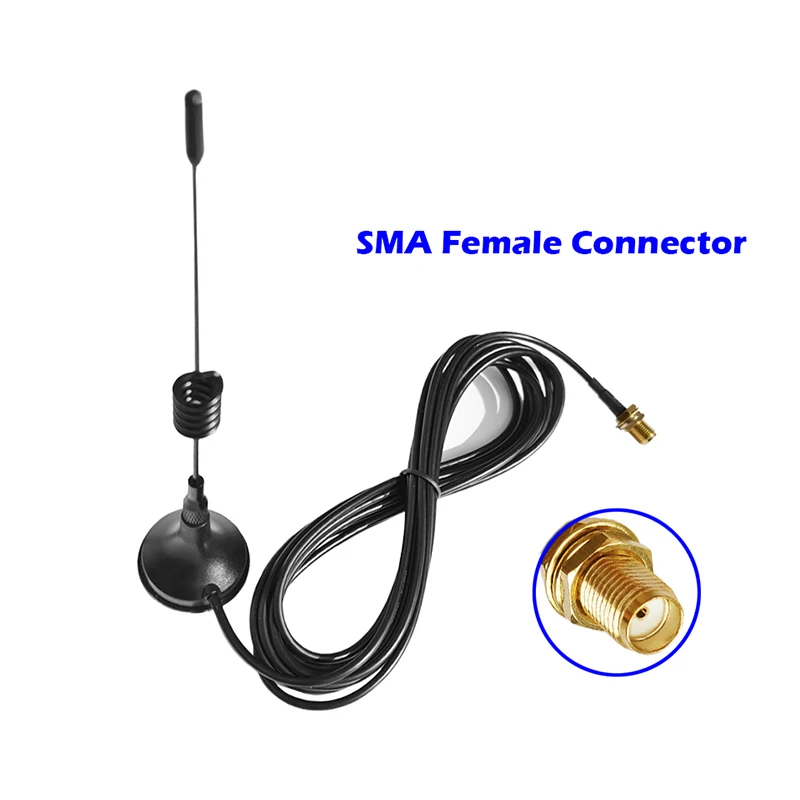 Two Way Radio Antenna Walkie Talkie Dual Band Hign Gain SMA Female Magnetic Base For Vehicle Handheld UV10R UV5R UV82 Baofeng BS888S Car Radio
