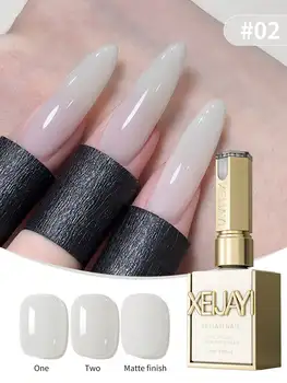1 pezzo 15 ml smalto gel per unghie bianco latte trasparente ghiaccio, colla per unghie semipermanente per smalto Soak Off smalto UV LED 1