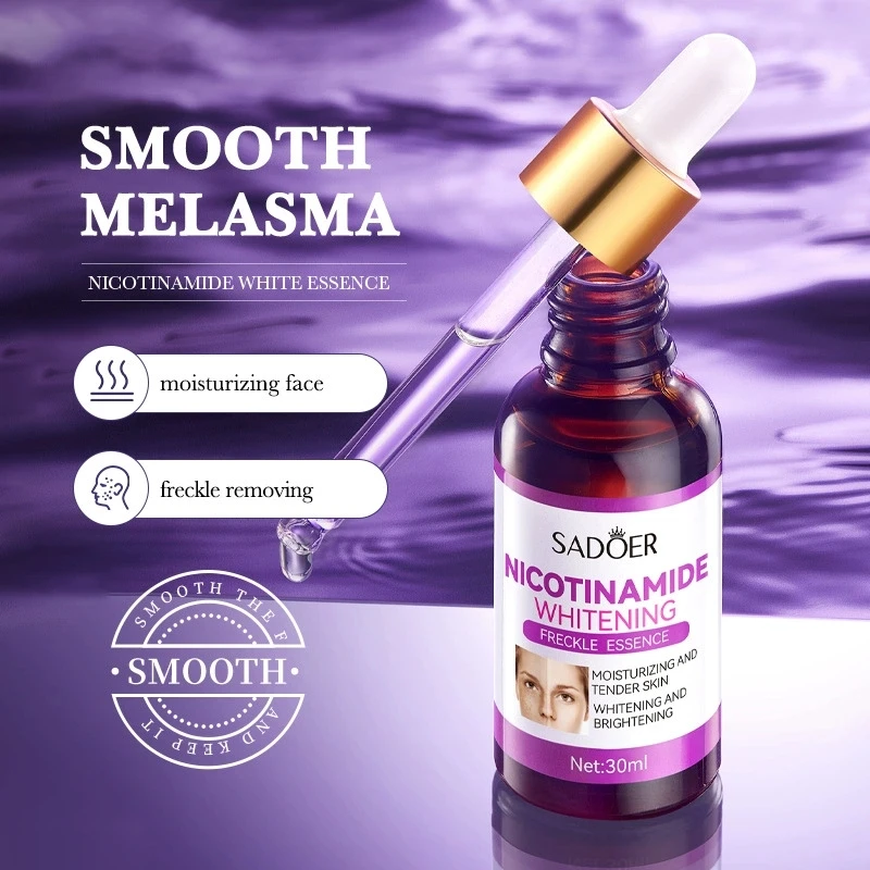SADOER Nicotinamide Skin Care Sets Freckle Removing Whitening Moisturizing Anti-aging Face Cream Facial Serum Face Skin Care Kit